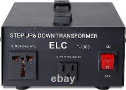 ELC T Series 1000+ Watt Voltage Converter Transformer Step Up/Down 110v t