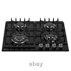 Empava 24 in. Gas Stove Cooktop with 4 Sealed Burners-Heavy Duty Continuous G