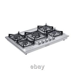 Empava 24 in. Gas Stove Cooktop with 4 Sealed Burners-Heavy Duty Continuous G