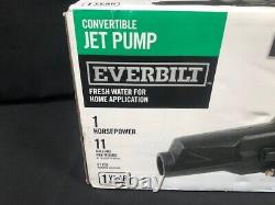 Everbilt 1 HP Convertible Jet Pump (DP550C) Everbilt Heavy Duty Dual Voltage