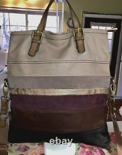 FOSSIL Explorer Multi Leather Foldover Crossbody Convertible Messenger Bag