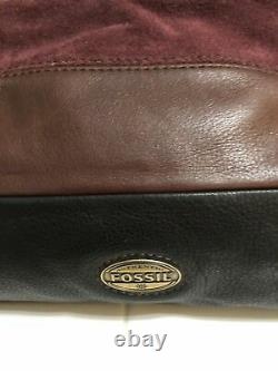 FOSSIL Explorer Multi Leather Foldover Crossbody Convertible Messenger Bag