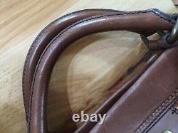 FOSSIL Vintage VRI Revival Satchel BROWN Leather Satchel Crossbody Messenger Bag