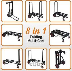 Foldable Convertible Hand Truck Dolly Platform Cart Expandable Heavy Duty Multi