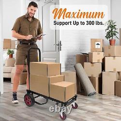 Foldable Convertible Hand Truck Dolly Platform Cart Expandable Heavy Duty Multi