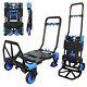 Foldable Hand Truck Heavy Duty 440lb Load Carrying, Convertible Hand Cart With