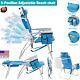 Folding Chair Outdoor Camping Aluminum Heavy Duty Metal Beach Patio Chair Bed