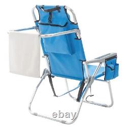 Folding Chair Outdoor Camping Aluminum Heavy Duty Metal Beach Patio Chair Bed