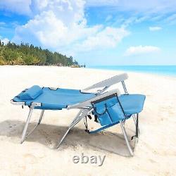 Folding Chair Outdoor Camping Aluminum Heavy Duty Metal Beach Patio Chair Bed