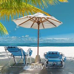 Folding Chair Outdoor Camping Aluminum Heavy Duty Metal Beach Patio Chair Bed