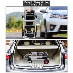 Folding Hand Truck Dolly, Aluminum Convertible Hand Truck with 4 Wheels, 2 in