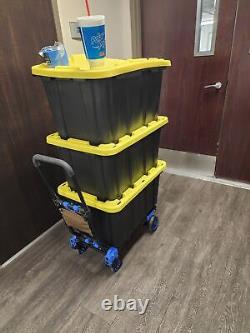 Folding Hand Truck Heavy Duty 330LB Load Carrying, Convertible Dolly Cart with