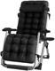 Garden Zero Gravity Chair Heavy Duty Sun Lounger Beach Outdoor Folding Reclining