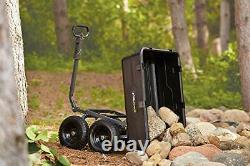 Gor6ps Poly Yard heavy duty trash cart with convertible 2-in-1 handle