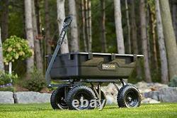 Gor6ps Poly Yard heavy duty trash cart with convertible 2-in-1 handle