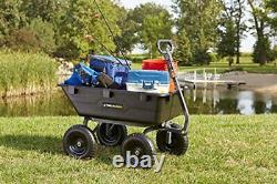 Gor6ps Poly Yard heavy duty trash cart with convertible 2-in-1 handle