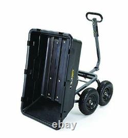 Gor6ps Poly Yard heavy duty trash cart with convertible 2-in-1 handle