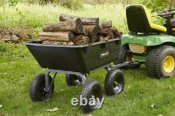 Gorilla Carts GOR6PS Heavy-Duty Poly Yard Dump Cart with 2-In-1 Convertible Hand