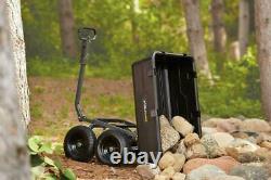 Gorilla Carts GOR6PS Heavy-Duty Poly Yard Dump Cart with 2-In-1 Convertible Hand