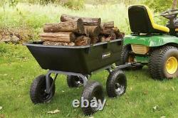 Gorilla Carts GOR6PS Heavy-Duty Poly Yard Dump Cart with 2-In-1 Convertible Hand