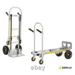 Gorilla Convertible Hand Truck 1000 lbs. Load Capacity with Wide Load Toe Plate