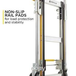 Gorilla Convertible Hand Truck 1000 lbs. Load Capacity with Wide Load Toe Plate