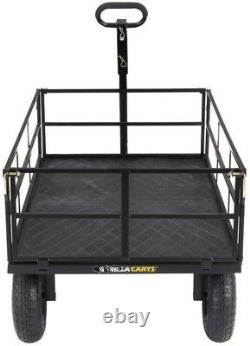 Gorilla Steel Utility Cart Heavy-Duty 1,200 lb. 46 in. X 30 in. Hitch Converter