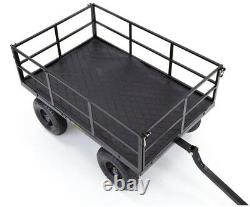 Gorilla Steel Utility Cart Heavy-Duty 1,200 lb. 46 in. X 30 in. Hitch Converter