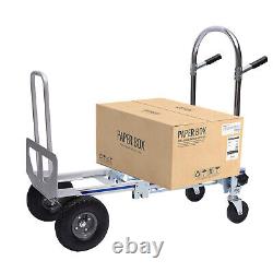 Hand Truck 3 in 1 Stair Climber Folding Dolly Convertible Cart Trolley Aluminum