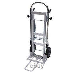 Hand Truck 3 in 1 Stair Climber Folding Dolly Convertible Cart Trolley Aluminum