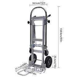 Hand Truck 3 in 1 Stair Climber Folding Dolly Convertible Cart Trolley Aluminum