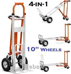 Hand Truck, Large Dolly Cart Heavy Duty Moving Dolly Industrial Folding Dolly N