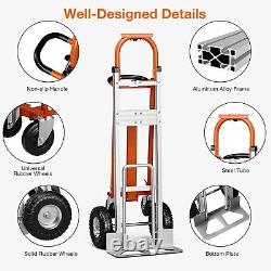 Hand Truck, Large Dolly Cart Heavy Duty Moving Dolly Industrial Folding Dolly N