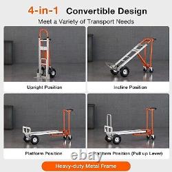 Hand Truck, Large Dolly Cart Heavy Duty Moving Dolly Industrial Folding Dolly N