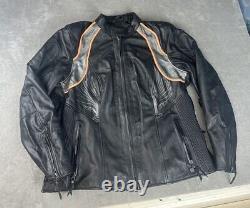 Harley Davidson women jacket black and orange heavy duty super clean size 1W