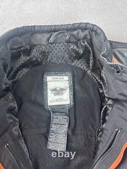 Harley Davidson women jacket black and orange heavy duty super clean size 1W