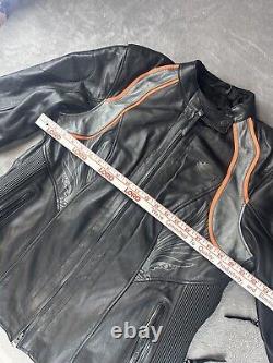 Harley Davidson women jacket black and orange heavy duty super clean size 1W
