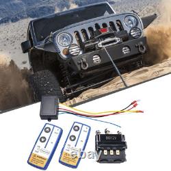Heavy Duty 12V 250A Winch Control Solenoid Twin Wireless Remote for Recovery
