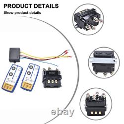 Heavy Duty 12V 250A Winch Control Solenoid Twin Wireless Remote for Recovery