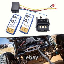 Heavy Duty 12V 250A Winch Control Solenoid Twin Wireless Remote for Recovery