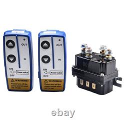 Heavy Duty 12V 250A Winch Control Solenoid Twin Wireless Remote for Recovery