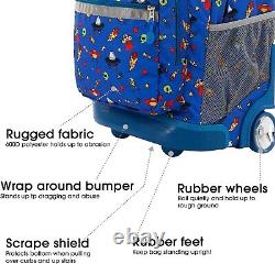 Heavy-Duty 18 Martian Rolling Backpack Kids & Teens Comfortable & Reliable