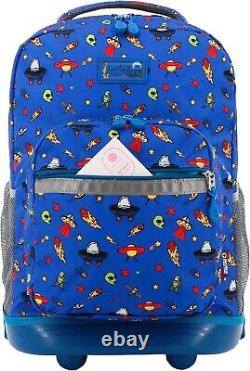 Heavy-Duty 18 Martian Rolling Backpack Kids & Teens Comfortable & Reliable