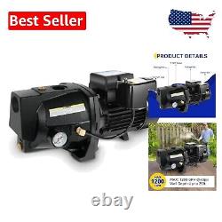 Heavy-Duty 1HP Shallow Well Jet Pump 115V/230V with Overheat Protection