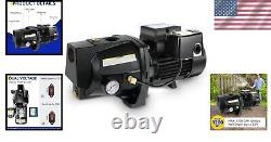 Heavy-Duty 1HP Shallow Well Jet Pump 115V/230V with Overheat Protection
