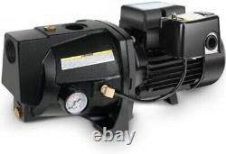 Heavy-Duty 1HP Shallow Well Jet Pump 115V/230V with Overheat Protection