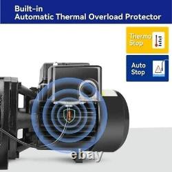 Heavy-Duty 1HP Shallow Well Jet Pump 115V/230V with Overheat Protection