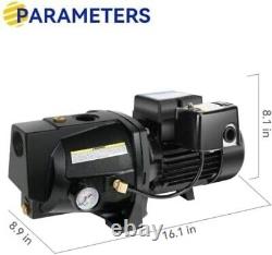 Heavy-Duty 1HP Shallow Well Jet Pump 115V/230V with Overheat Protection