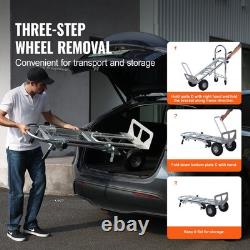 Heavy Duty 4 in 1 Aluminum Hand Truck 1000 lbs Load Capacity Convertible Dolly