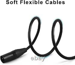 Heavy-Duty Balanced XLR Cables with Tinned Copper 50ft Lengths for Any Setup